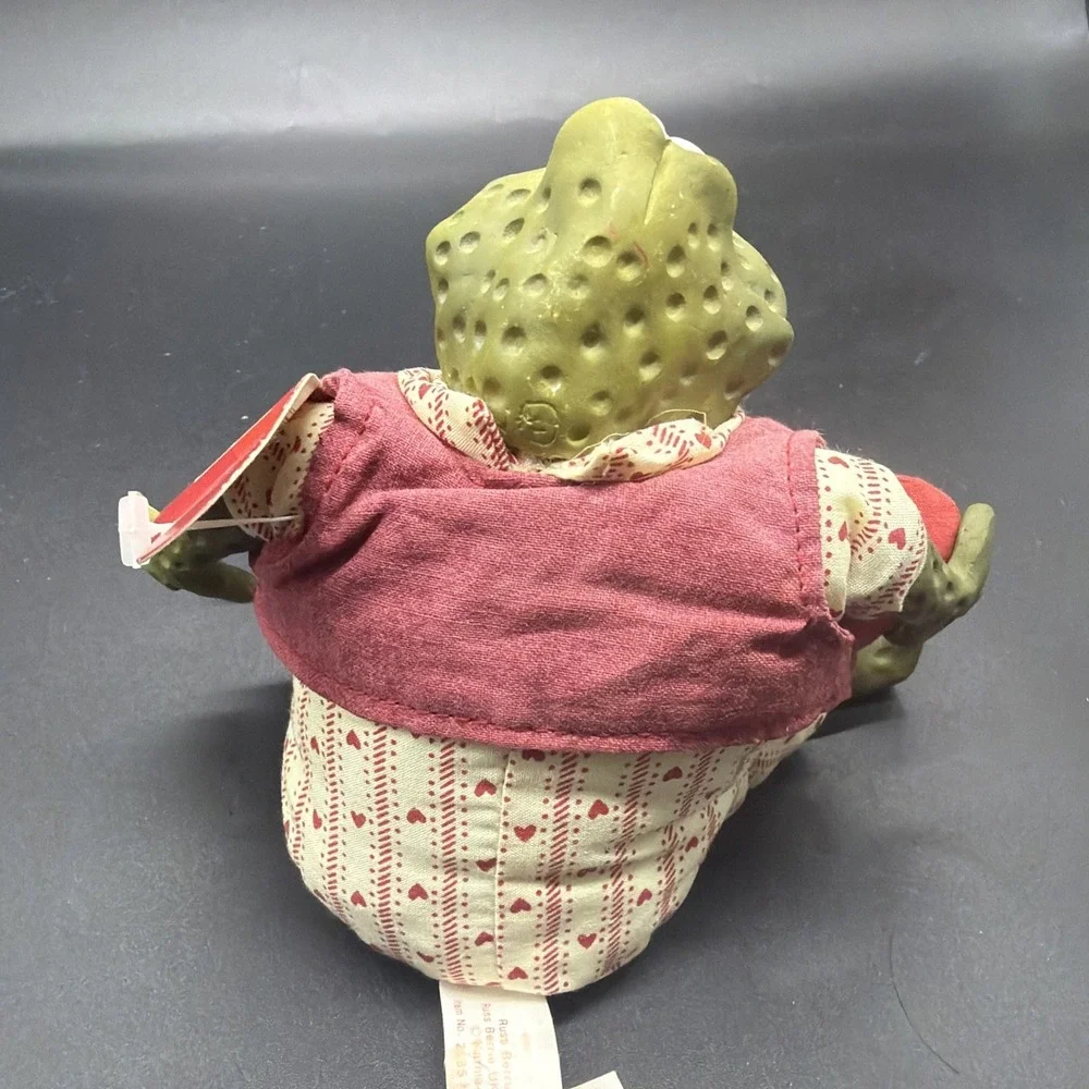Valentino Frog Shelf Sitter Russ Berrie Kathleen Kelly's Frog 422L With Tag VTG